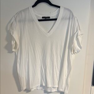 Banana Republic white button sleeve shirt new with tags size L